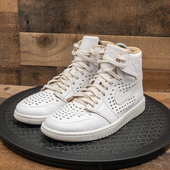 Nike Other - NIKE AIR JORDAN RETRO 1 VACHETTA MENS ATHLETIC SHOES WHITE LEATHER SIZE 9